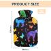 Hot Water Bottle with Cover - Cute Cat Watercolor Design | 2L Pain Relief & Heat Therapy - Buy Online on GoSupps.com