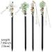 4 Pcs Retro Wooden Flower Hair Chopsticks Set - Japanese Chinese Hair Stick Vintage Hanfu Pins Headdress for Women - Buy Online on GoSupps.com