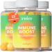 Yuicy immune boost multivitamin gummy bears.High -dose immune boost.Strengthen the immune system with vitamin D3 C K2 K1 + 16 micronutrients.180 rubber.180 immune boost rubber - triple pack
