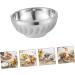 OUNONA 6 Pcs Bowl Decanter Coin Purse Housewarming Gifts Butter Dish with Lid Mini Bunny Figurines Pasta Salad Plates Jelly Scraper Korean Utensils Double Stainless Steel Food Tableware Silverx2pcs 19.5X19.5X8CMx2pcs - Buy Online on GoSupps.com
