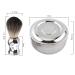 2pcs Set Shaving Brush & Bowl for Men | Silver Handle Beard Shaving Tool Kit - International Shipping - Buy Online on GoSupps.com
