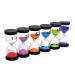 Decoseries teaching sand clock set 1 minute 3 minutes 5 minutes 10 minutes 15 minutes 30 minutes for kids study toothbrush with gift box