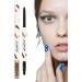 Eyeliner | Multicolors Makeup Eyeshadow with Brush - Long Lasting Eye Liner Quick Drying Makeup Supplies for Daily Use Fanelod Coffee Brown - Buy Online on GoSupps.com