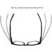 High Magnification Power Readers Reading Glasses 1.00-6.00 Black 6.0x - Buy Online on GoSupps.com
