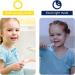 Vicloon U Shaped Toothbrush Set of 2 for Children (7-12 Years) - Soft Silicone Brush Head - Yellow/Pink - Buy Online on GoSupps.com