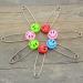 50Pcs Smiling Face Safety Pins with Plastic Head and Stainless Steel Locking Mechanism - 55mm/2.2 Inch Diaper Nappy Pins - Buy Online on GoSupps.com