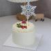 10pcs Christmas Cake Topper White Sliver Glitter Snowflake Cupcake Toppers Xmas Snowflake Cake Decoration for Holiday Winter Theme Cupcake Picks Baby Shower Christmas Cake Toppers E-white Snowflake - Buy Online on GoSupps.com
