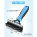 Malsipree 2-in-1 Dog & Cat Brush - Long/Short Hair Pet Fur Care Knot Prevention Small Blue - Buy Online on GoSupps.com