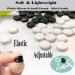 200PCS Elastic Cord Lock Switch for Draw Cord Mask Adjuster - Silicone Round Cord Stopper - Adjustable Buckle - Mask Supplier - White and Black - Buy Online on GoSupps.com