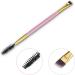 Frienda 3 Pack Eyebrow Brush & Spoolie Set - Double Handle Angled Brush and Comb for Brow Powders, Waxes, Gels - Pink - Buy Online on GoSupps.com