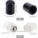BENECREAT 24 Sets Essential Oil Roller Inserts Kit - Stainless Steel Balls & Black Caps for 5-15ml Bottles | Ideal for Essential Oils & Cosmetics - Buy Online on GoSupps.com