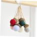 KICHOUSE 6 1 Ornament Wool Felt Pendant Wool Felt Making Pendants DIY Pendant Decorations Small Ball Acorn Green 3x2cm - Buy Online on GoSupps.com