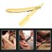 Professional Gold Straight Edge Razor Set - Ergonomic Foldable Design for Barbershops & Shaving - Buy Online on GoSupps.com