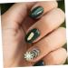 Ipetboom 1 Box Nail Art Accessories Pearl Jewelry Nail Art Decal Shinny Manicure Decor Nail Art Ornament Pearl Nail Ornaments Appliques Embellishments Nail Supplies Small and Fresh Alloy 6.5X6.5X1cm Green - Buy Online on GoSupps.com