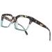 Per acme blue light filter glasses without strength women men large frame blue light filter glasses computer glasses b7 leopards green 50 millimeters