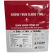 Eldoncard Blood Type Test Kit with 5 Tests & Extra Lancets | ABO AB & Rh Blood Group Testing - Buy Online on GoSupps.com