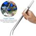 Aquarium Tools Stainless Steel Aquascaping Tools 3 in 1 Aquatic Plants Tweezers Scissors Cleaning Tool Set for Fish Starter Kits & Aquariums Tank Plants Kit (Curved Scissor Kit) - Buy Online on GoSupps.com