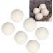 Drying Ball Reduce Static Electricity 6 Pcs Dehumidify High Density Wool Laundry Balls for Clothes Washing (5cm) - Buy Online on GoSupps.com