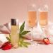 HighOnLove Natural Hemp Oil with Grapeseed & Vitamin E | Skin Care & Relaxation (120 ml) - Strawberries & Champagne - Buy Online on GoSupps.com