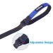 Petbonus Short Dog Leash - Adjustable Safety Bracelet for Roller Dogs Reflective Seams Soft Padded Handle Extra Safety for Strollers - Blue - Buy Online on GoSupps.com