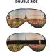 Beautiful Eiffel Tower Paris Print Unisex Sleep Mask | Double-Sided Eye Mask for Sound Sleep & Skin Care - Shop Internationally - Buy Online on GoSupps.com