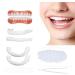Wttfc 2 pairs of dentures cosmetic veneers dentures veneers click veneers click veneers for a perfect smile selfconfidence in a few minutes at home for women and men - Buy Online on GoSupps.com