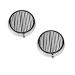 (Black & White Stripe) Round Pill Box 3 Compartment Pill Box Mini Decorative Pocket Purse Portable Travel Medicine Tablet Vitamin Holder Organizer Pill Case