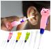 LED Lighting Earwax Remover Tool Removable Luminous Earplugs Earwax Cleaning Kit for Adult Children Baby Use (Pink)