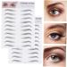 DOITOOL 6 Pcs 3d Eyebrow Stickers Makeup Stickers Double Ball Imitation Eyebrow Template Eyebrow Trimming 6d ze008x3pcs Blackx3pcs - Buy Online on GoSupps.com