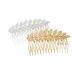 Beaupretty wedding hair comb girl birthday bridesmaid hair clip leaf comb hair comb leaves Flower Comb for Bridal Hair Comb for Bride Alloy Comb hairpin headgear gold leaf Comb
