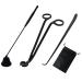 laffeya Candle Wick Cutter Candle Accessory Set 3 in 1 - Candle Wick Trimmer Scissors Candle Snuffer Candle Dipper Candle Care Set with Storage Bag