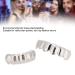 Shiny Silver Grillz for Halloween | Unique Teeth Decoration Jewelry Party Gift - Buy Online on GoSupps.com