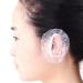 100PCS Disposable Hair Dyer Ear Protector Covers Shower Caps for Ears Clear