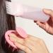 DELITLS Root Comb Applicator Bottle & Scalp Massager Shampoo Brush - Hair Coloring Dye & Treatment Tools (Pink) | International Shipping Available - Buy Online on GoSupps.com
