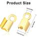 1000pc Fold Over Cord Ends 3.5x9mm Jewelry Crimp Caps - 5 Colors - Buy Online on GoSupps.com