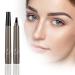 Upgrade Magic Eyebrow Pencil 2024 3D Waterproof Microblading Eyebrow Pen 4 Tipped Precise Brow Pen Waterproof Makeup Contouring Pen Fine Stroke Creates Natural Makeup Effect (Gray Brown A) Gray Brown A