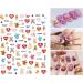Valentines Day Nail Art Stickers Decals 8 Sheets JMEOWIO Self Adhesive Red Heart Love Kiss Lip Rose Flower Pattern DIY Design Nail Decoration for Women Girls - Buy Online on GoSupps.com