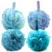 Holibanna 4pcs Bath Ball Bath Loofah Shower Loofah Compact Bath Sponge Shower Accessories Shower Accessory Shower Sponge Body Wash Scrubber Shower Pouf Exfoliating Portable Bathing Balls