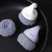 Plastic Sponge Scrubber Cleaning Balls Cutlery Scrubber Metal Scrubbing Pad Balls for Pots and Pans Cleaning Removes Rust Dirty Cookware Cleaner with Handle (Sassafras) - Buy Online on GoSupps.com