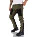 Rock Creek Men's Softshell Cargo Pants H-196L - Dark Green Outdoor Pants for Hiking & Adventure - Buy Online on GoSupps.com