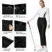 JACK SMITH Women's Golf Pants | Stretch Lightweight Work Pant with Pockets | Quick Dry Water Resistant Casual Trousers | S-XXL, Black - Buy Online on GoSupps.com