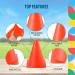 Dazzling Toys Mini Traffic Cones - 7 Pack of Orange Sports Safety Cones for Soccer and Basketball Practice - Buy Online on GoSupps.com