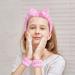 Spa Headband and Wristband Set - Towel Bow Tie, Scrunchies, for Women - Makeup, Face Washing, Shower, Yoga - Buy Online on GoSupps.com