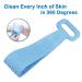 Silicone Body Scrubber Back Scrubber for Shower - Long Handle Exfoliating Bath Brush, Blue - Buy Online on GoSupps.com