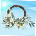 Zerodeko Vines Decor Silicone Ear Covers Flower Wreaths for Front Door Artificial Plants Wreath for Front Door Chritmas Decor Gold Fruit Bowl Garland Window Wooden Wall Hanging - Buy Online on GoSupps.com