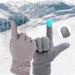 Kingmate Thermal Gloves for Women - Winter Outdoor Cycling Touchscreen Fleece Running Gloves - Warm Gray - Buy Online on GoSupps.com