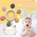 Bite Ring Baby Teething Toy - BPA-Free Silicone Dental Aid for 3+ Months - Multi-Colored Nursing Accessory - Buy Online on GoSupps.com