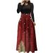 Christmas sweater clothing shopie christmas dresses elegant Christmas sweater evening dress sweatshirt long-sleeved shirt winter dress party dress a-line dress dress dress dress-up party dress watermelon red l