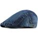 2 Pack Mens Denim Newsboy Caps - Stylish Gatsby Cabbie Hats for Driving and Hunting - Buy Online on GoSupps.com