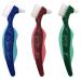 Premium Hard Denture Brush Toothbrush, Cleaning Brush, Multi-Layered Bristles & Portable Denture Double Sided Brush, Denture Care(Pack of 3)